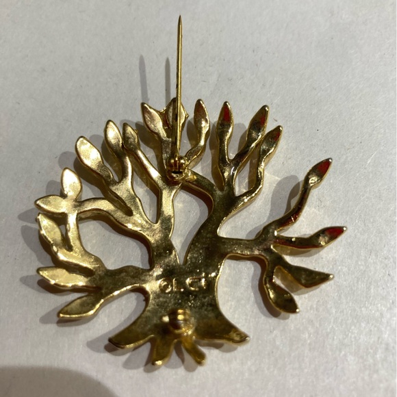 ⭐️⭐️Liz Claiborne golden tree of life pin - Picture 4 of 4